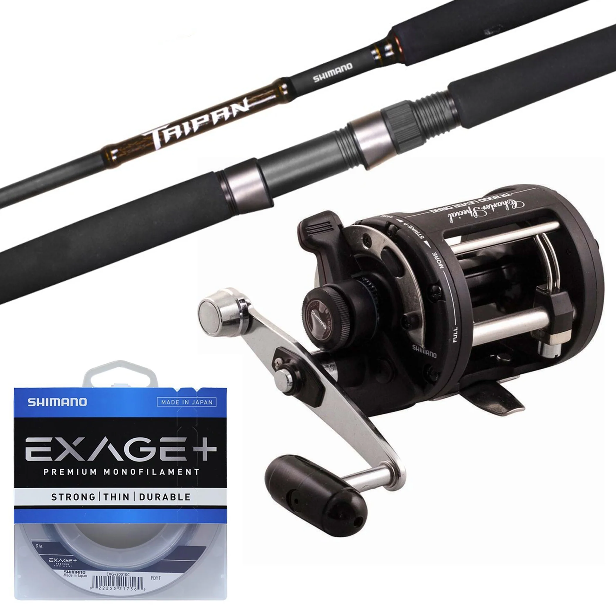 Shimano Taipan 5'10" 10-24kg/ Shimano TLD 2000LD Charter Special/ Shimano Exage Mono 30lb 300m