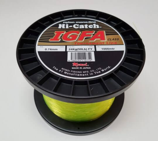 Shimano 23 Backbone Elite 24kg Roller Tip/ Shimano TLD 2 Speed 50A/ Momoi Hi-Catch Nylon IGFA 24kg  1000m - Fluoro Yellow - Image 4