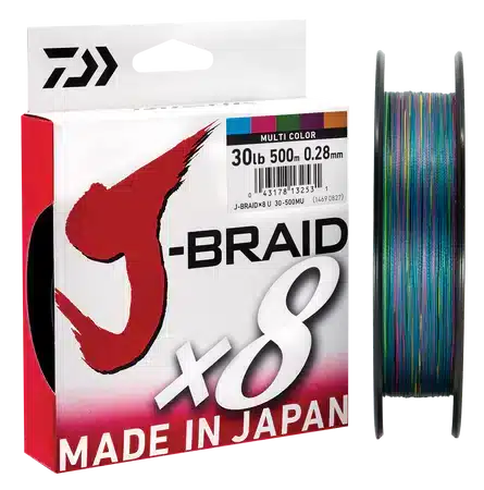 Daiwa J-Braid 8 Multicolour 3000m