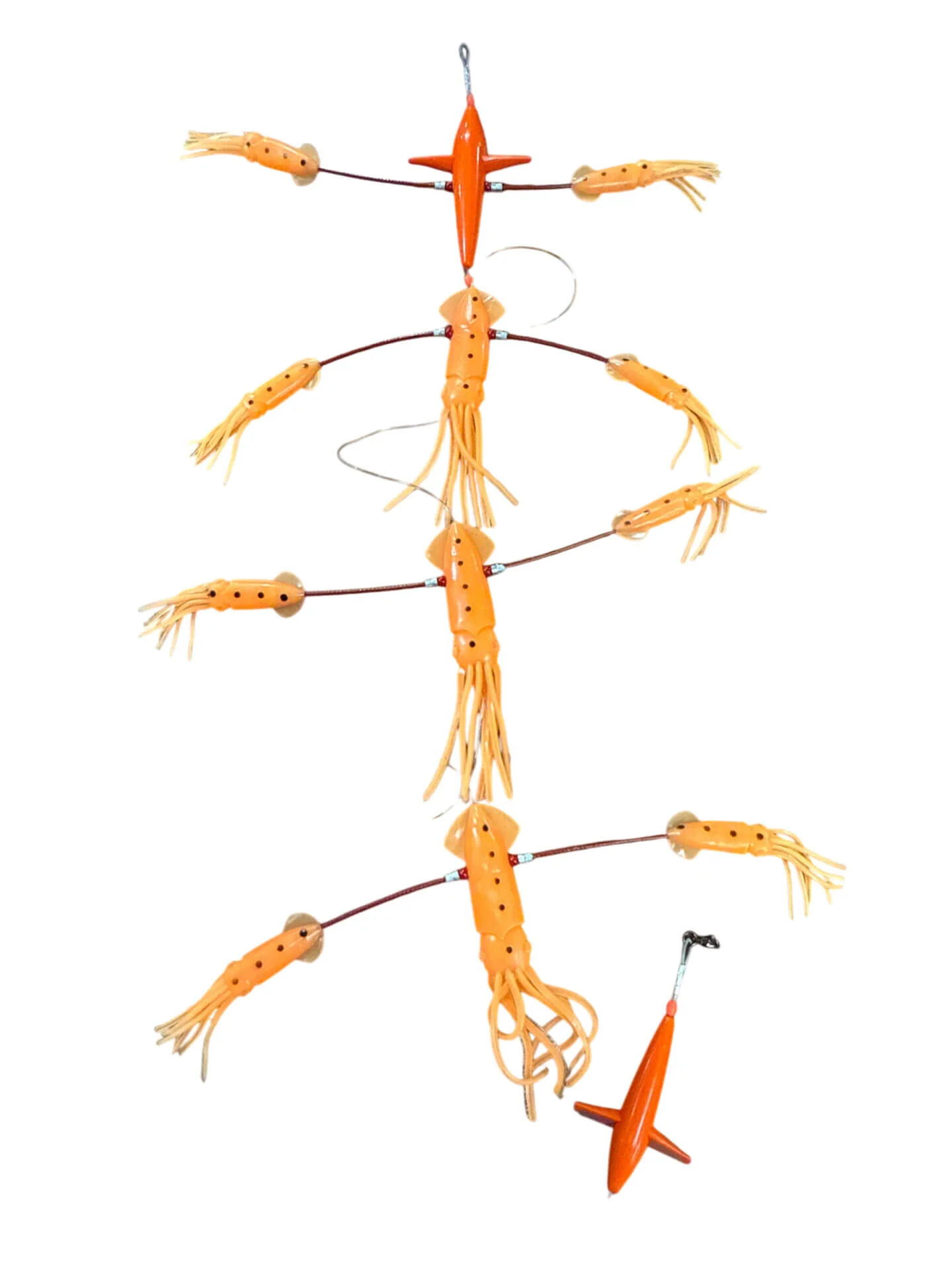 Hot Tackle Flip Flop Surface Teaser - 7in Exciter Birds - Orange - Image 3