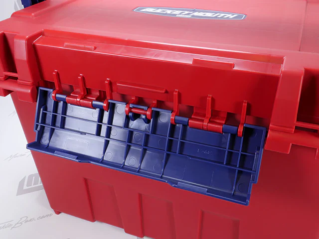 Meiho Bucket Mouth 9000 Tackle Box Red - Image 8