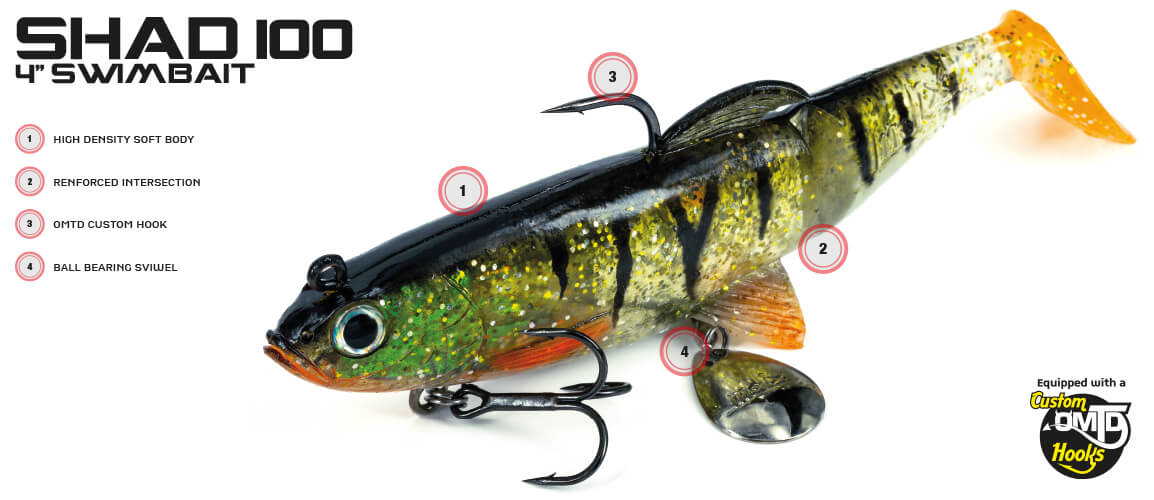 Molix Shad 100mm Rigged Plastic - Image 3
