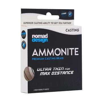 Nomad Ammonite Premium Casting Braid - White - 300 Yards