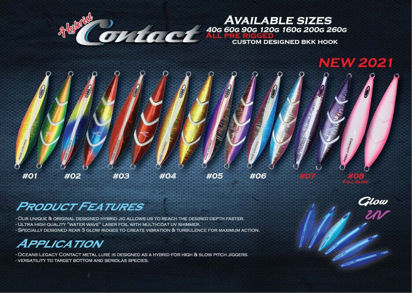 Oceans Legacy Hybrid Contact Rigged Jig 260g