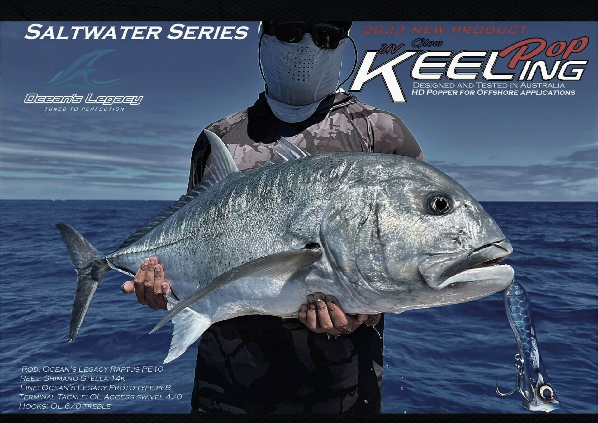 Oceans Legacy Keeling Pop 120mm Rigged Popper - Image 14