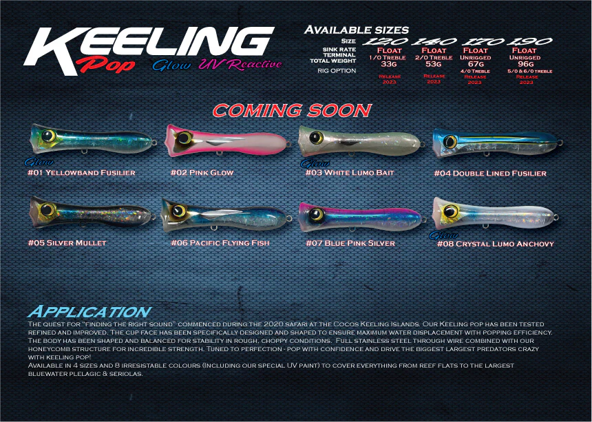Oceans Legacy Keeling Pop 120mm Rigged Popper - Image 15