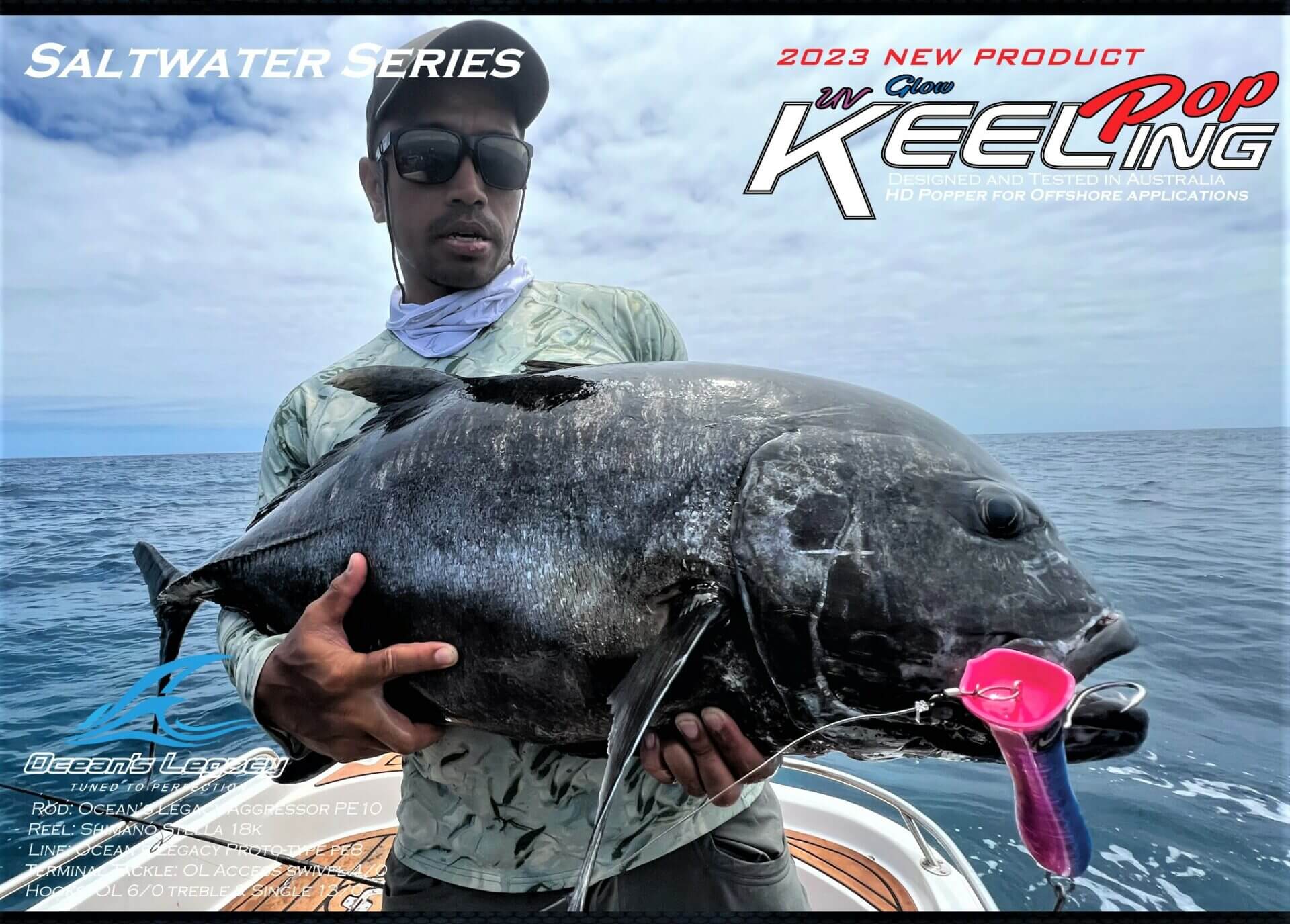 Oceans Legacy Keeling Pop 140mm Rigged Popper - Image 13