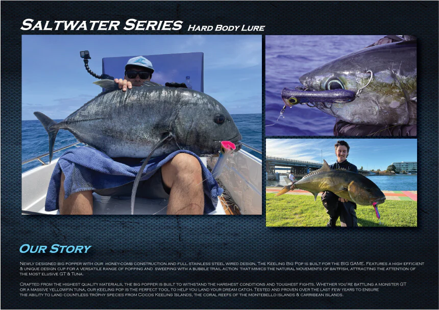 Oceans Legacy Keeling Pop 190mm Unrigged Popper - Image 15