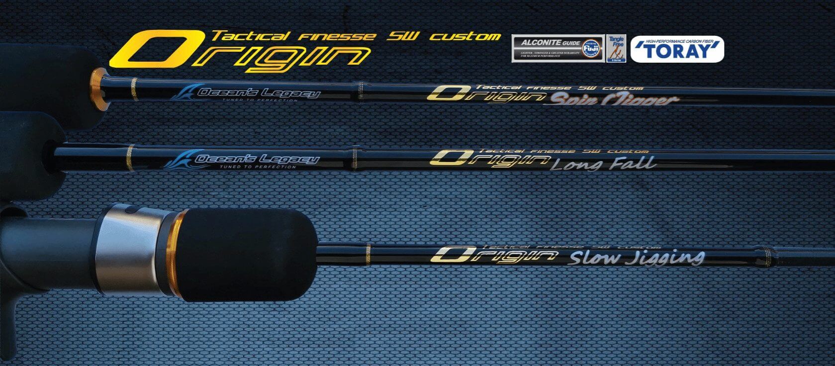 Ocean's Legacy Origin Spin Jigger Rods