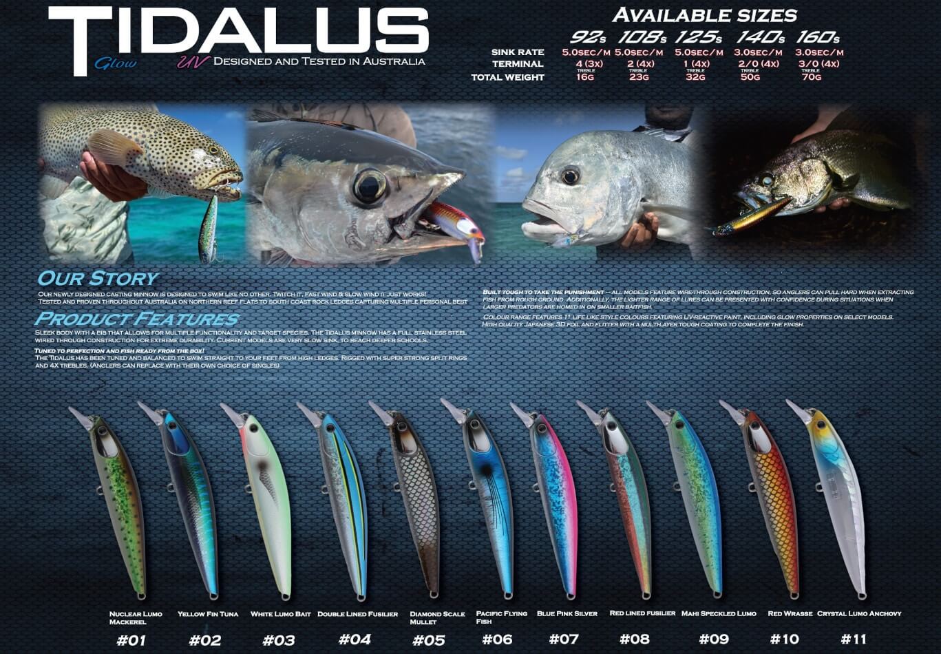 Oceans Legacy Tidalus Minnow 108mm 23g