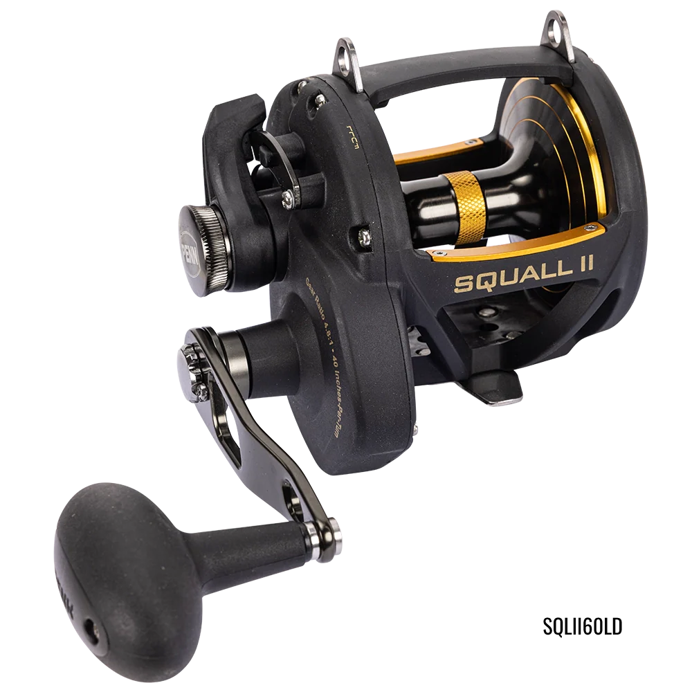Penn Squall II Lever Drag Overhead Reel - Image 2