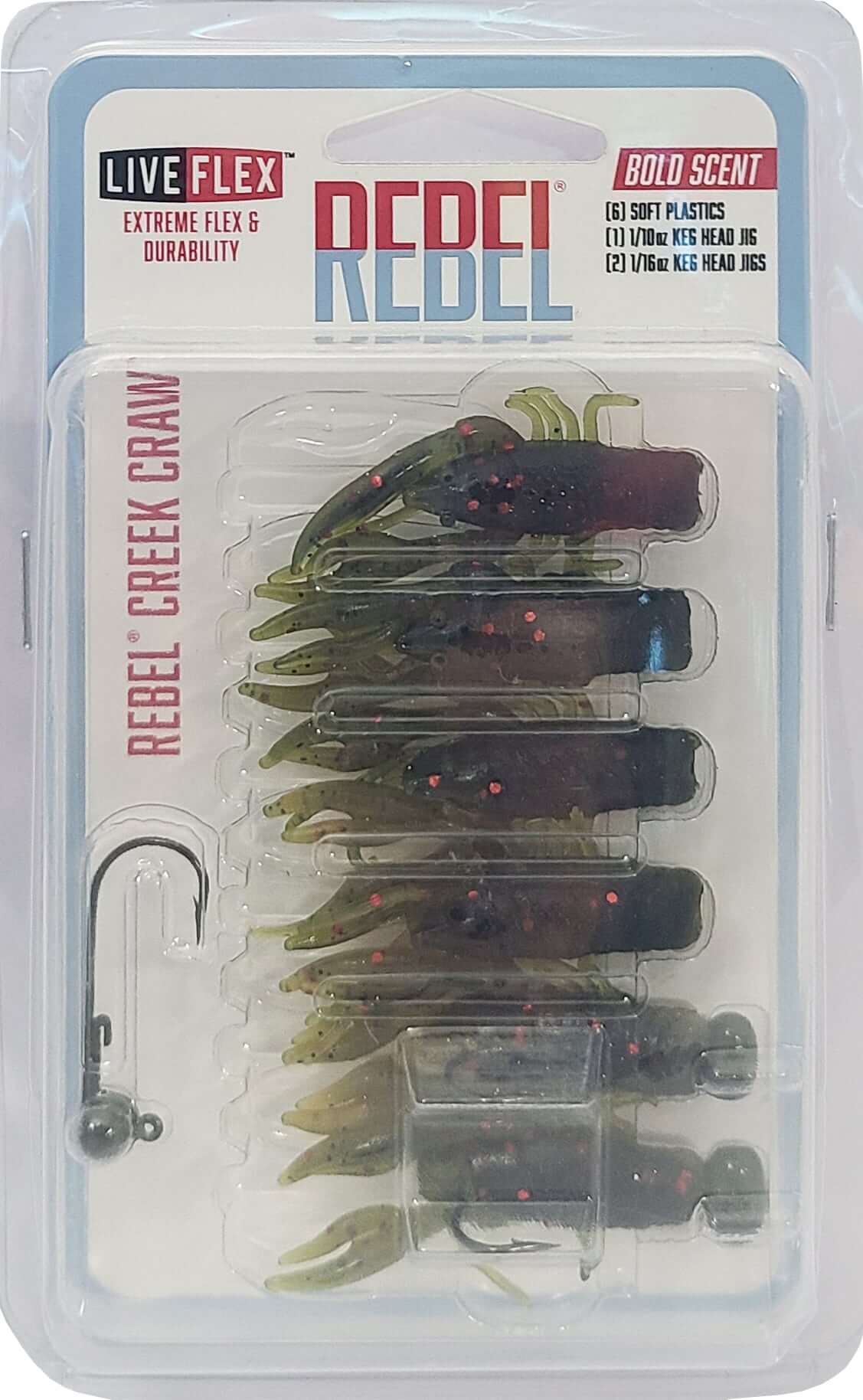 Rebel Liveflex Creek Craw Soft Plastics - Image 5