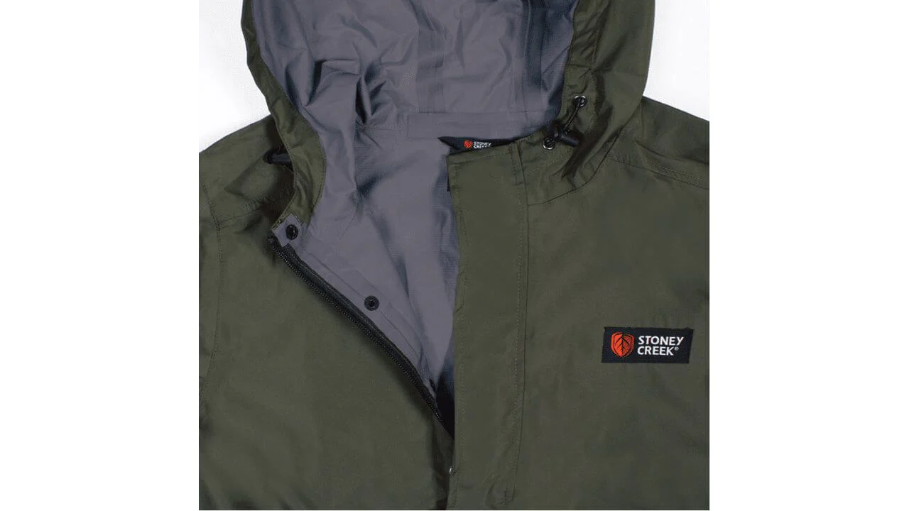 Stoney Creek Stow It Rain Jacket -Gumleaf - Image 6