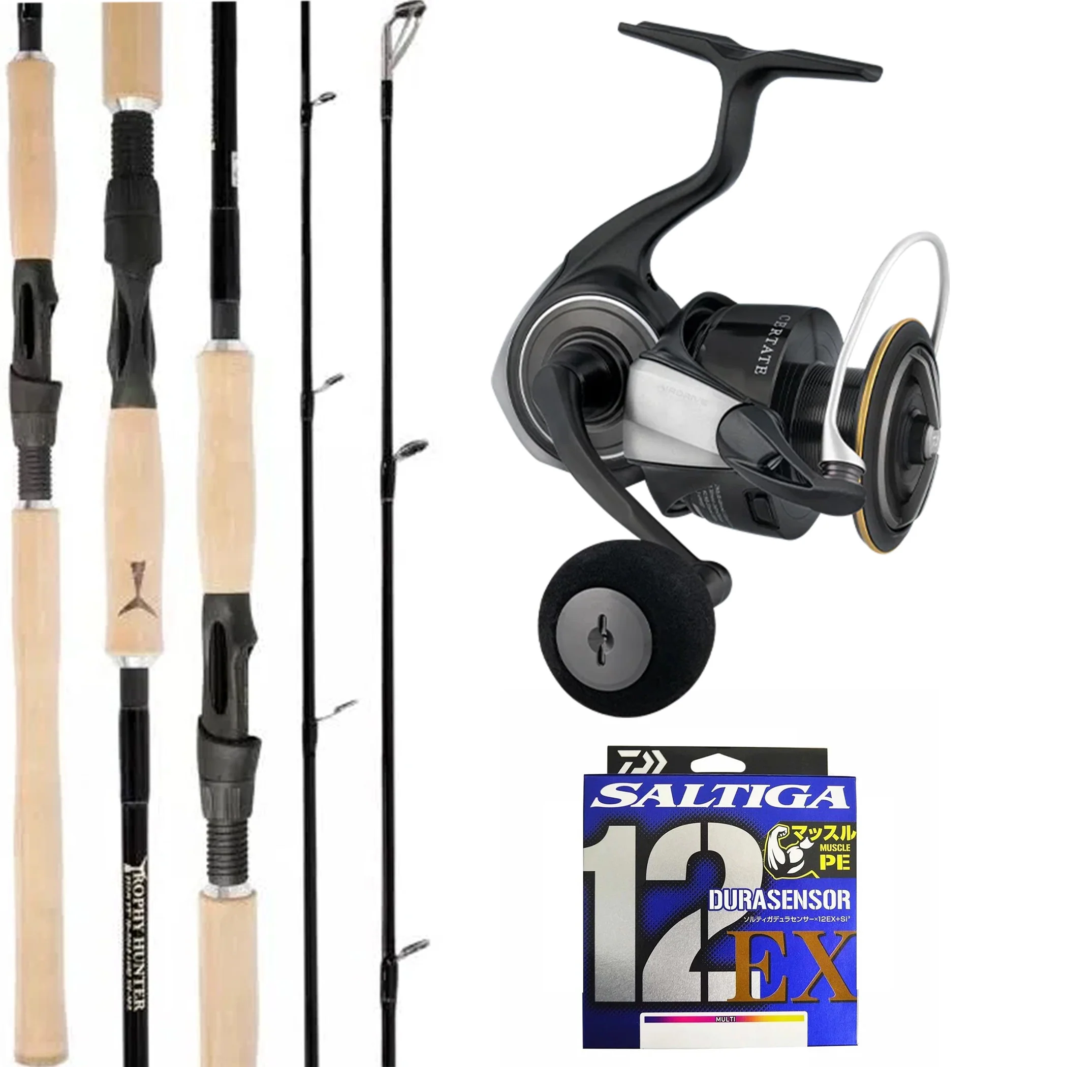 Trophy Hunter Premium 7'5" 10-20lb/ Daiwa 26 Certate HD 5000D-XH/ Daiwa Saltiga 12 36lb PE 2.0 300m - Multi