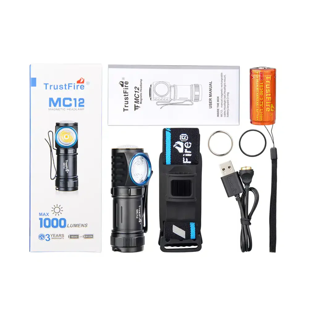 Trust Fire MC12 Magnetic Headlamp 1000 Lumens - Image 6