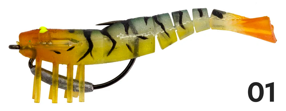 Zerek Live Shrimp 3.5in Rigged Plastic - Image 26