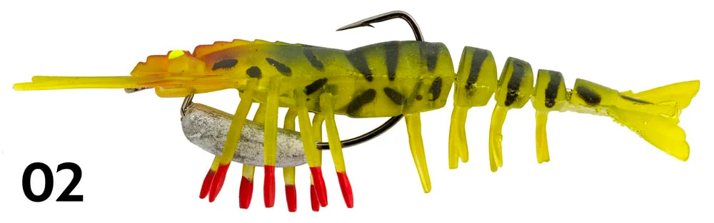 Zerek Live Shrimp Hot Legs 3in Rigged Plastic - Image 12
