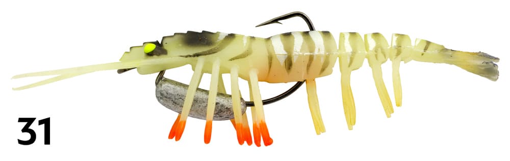 Zerek Live Shrimp Hot Legs 3in Rigged Plastic - Image 5