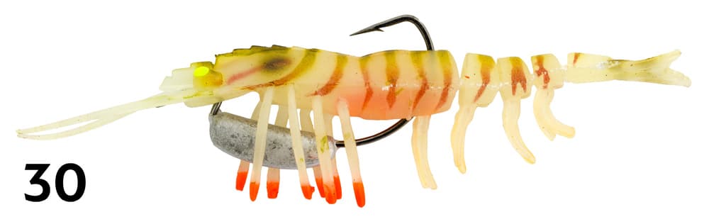 Zerek Live Shrimp Hot Legs 3in Rigged Plastic - Image 6
