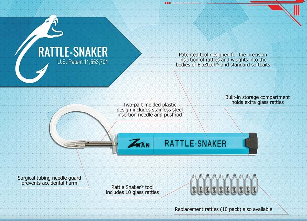 Zman Rattle-Snaker Kit-Tool and 10 Pack Rattles - Image 3